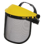 Visera de protección con malla de acero