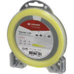 Hilo de corte, Ø1.3mm x 15m, redondo, amarillo, Kramp