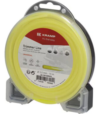 Hilo de corte, Ø3mm x 15m, redondo, amarillo, Kramp