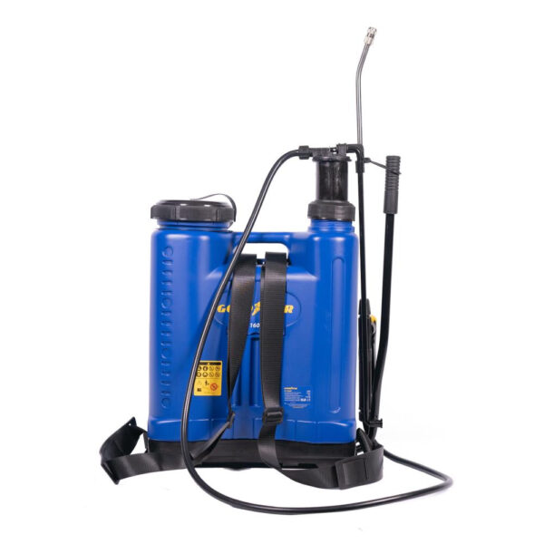PULVERIZADOR MOCHILA PRESION RETENIDA GOODYEAR GY1602SP LANZA MET 16L
